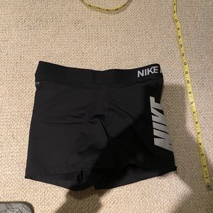 Black and White Nike Pro Dry Fit Shorts
